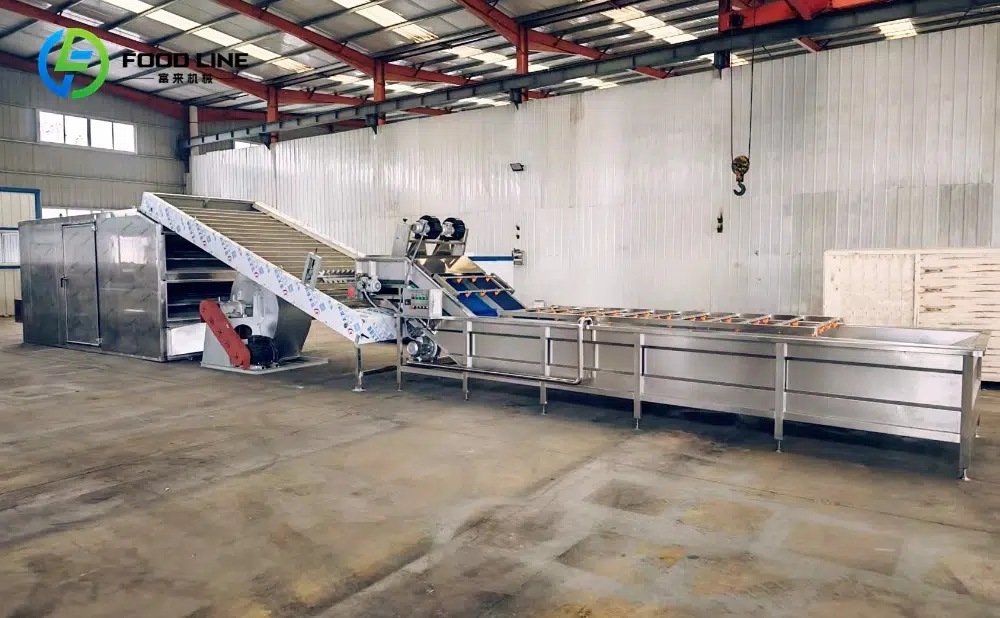 complete bubble washing and air drying line