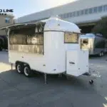 2 Sets Stainless Steel Food Trailers Exported to the UK custom stainless steel food trailer