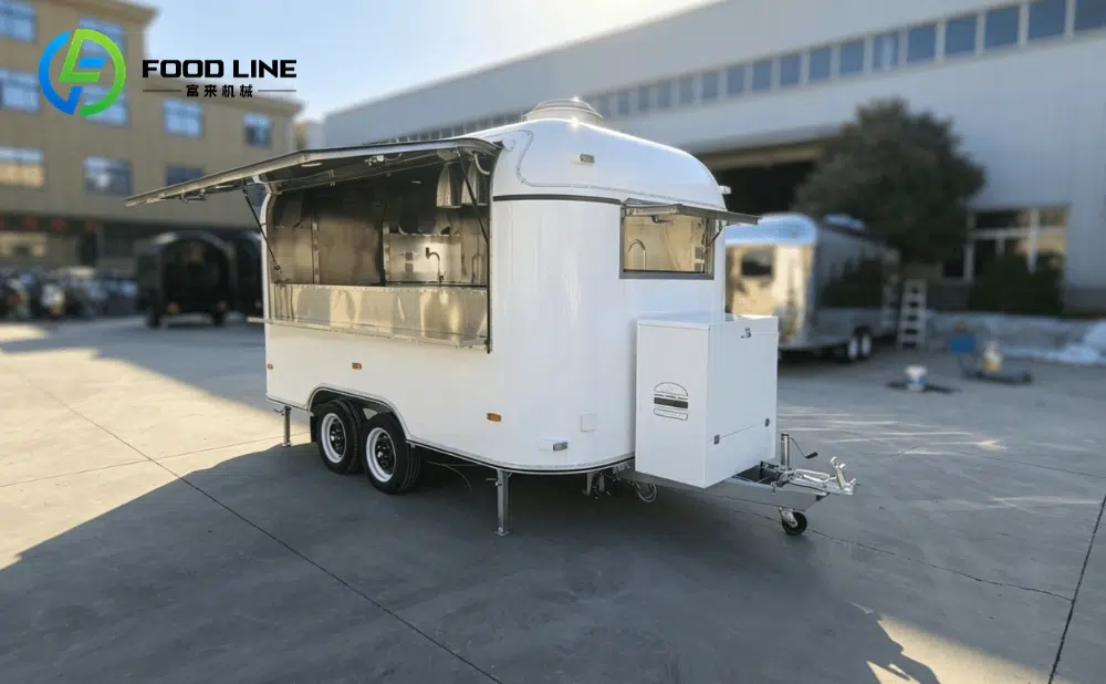 custom stainless steel food trailer