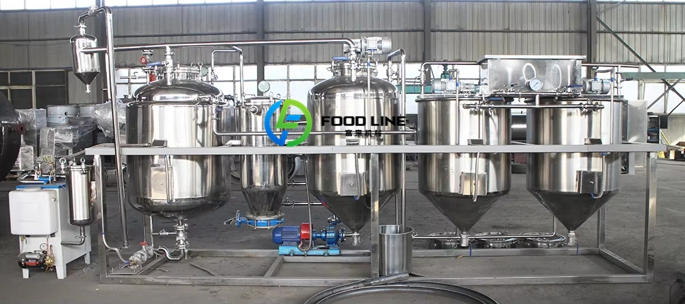 food grade edible oil refinery plant