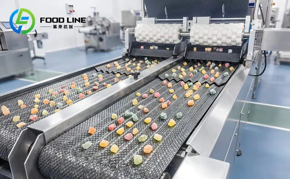 gummy soft candy counting machine in production
