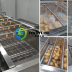 Industrial Potato Bubble Washer Machine Exported to the US industrial potato washer for fries production lines