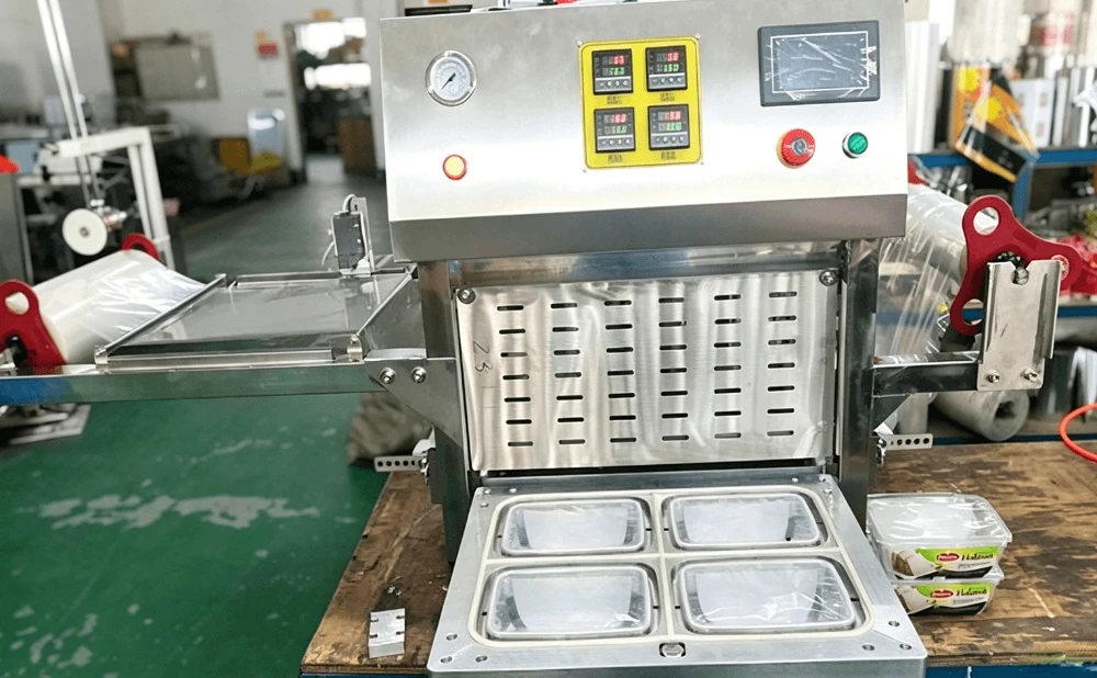 MAP tray sealer machine for food packing