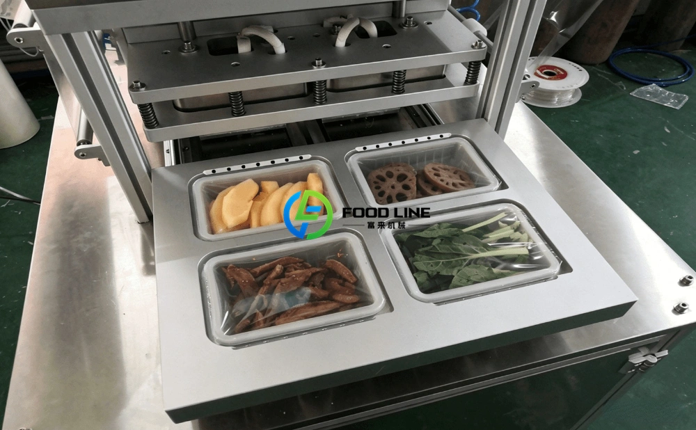 map tray sealing machine for ready to eat meals