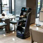 food service robot in the restaurant
