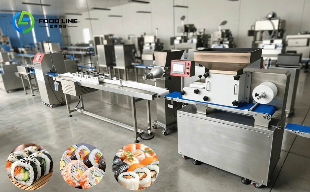 sushi making production line