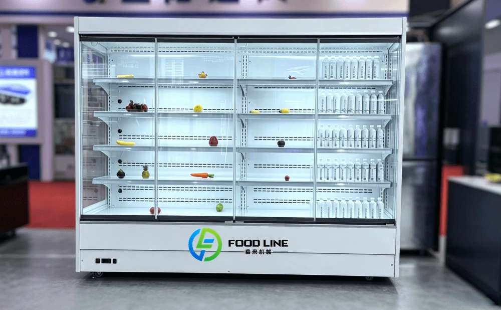 upright glass door display fridge 4 door