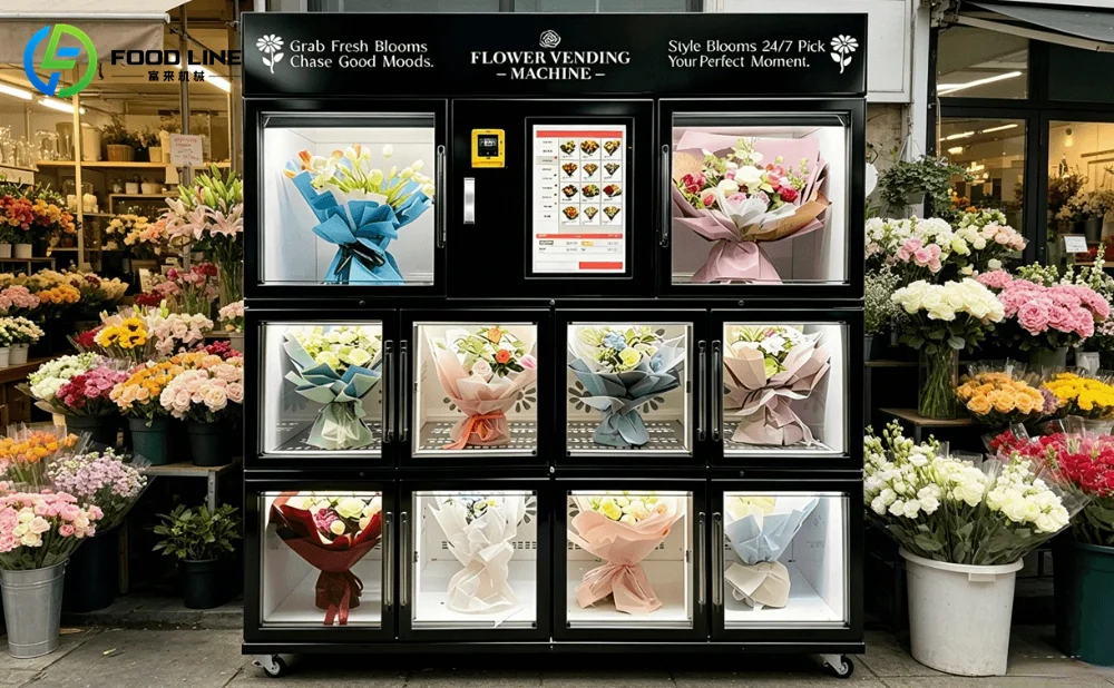 24 hourt flower bouquet vending machine