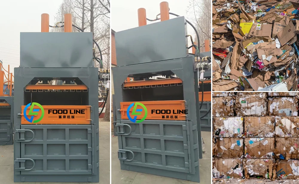60t vertical baling press machine for cardboard recycling