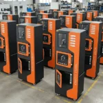 20 Helmet Cleaning Vending Machines Shipped to Colombia for Gas Station Use helmet cleaning vending machines 20 units factory manufacturing