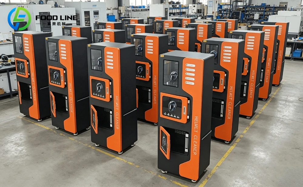 self-service helmet washing machine 20 units factory manufacturing