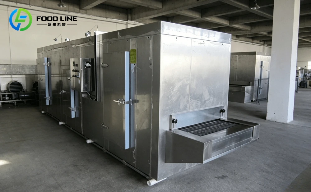 industrial mesh belt tunnel freezer