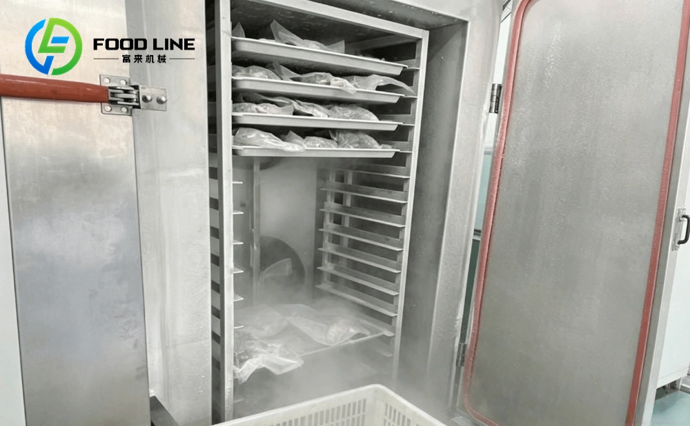 liquid nitrogen freezer cabinet industrial blast chiller for seafood