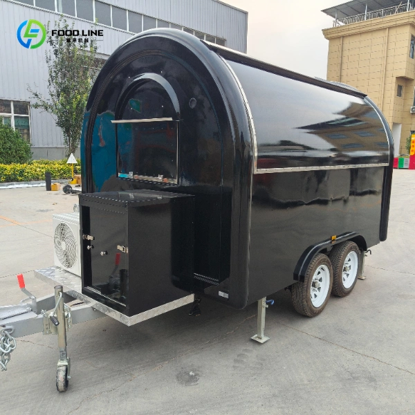small concession trailer black