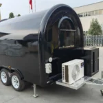 10FT Small Concession Trailer For Sale towing round food trailer for sale