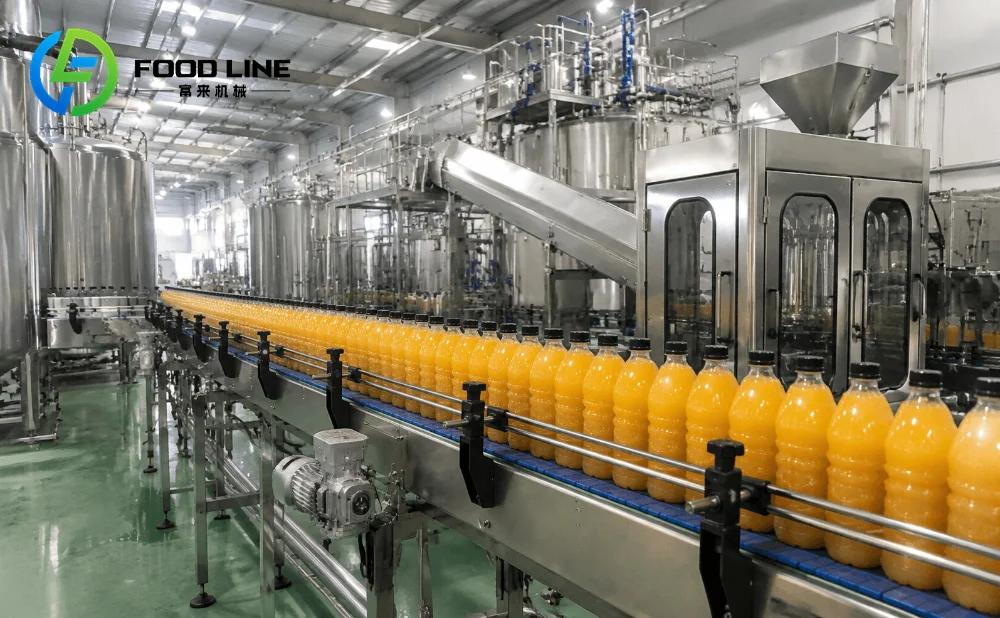 orange juice production line factory layout