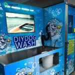 pet wash station with HD screen