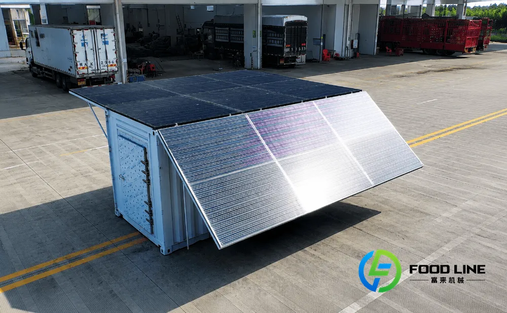 solar cold room delivery at the port