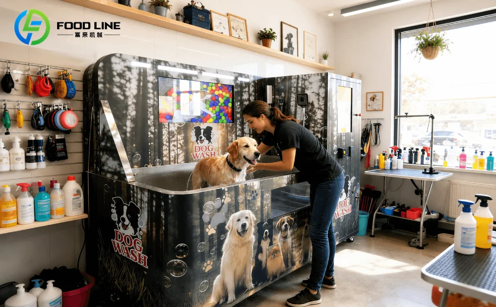 start profitable dog washing vending machine business