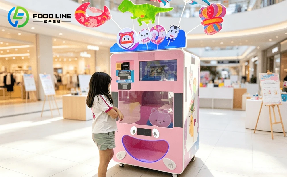 balloon vending machine in the mall