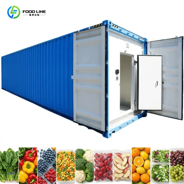 cold storage room for fruits and vegetables