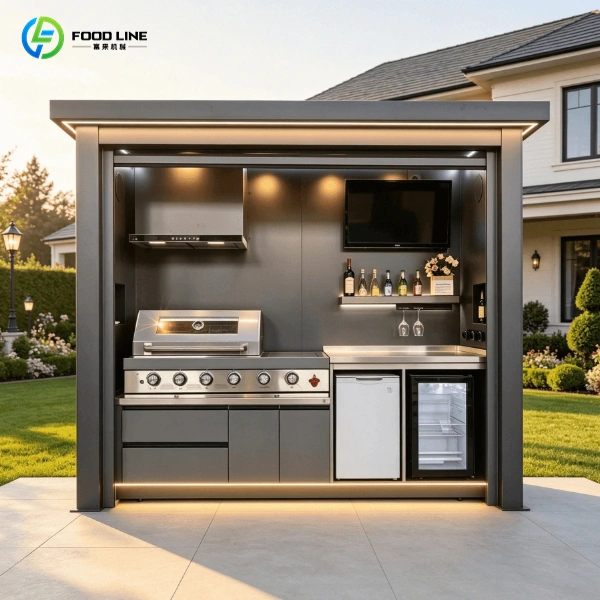 custom all in one garden kitchen pods