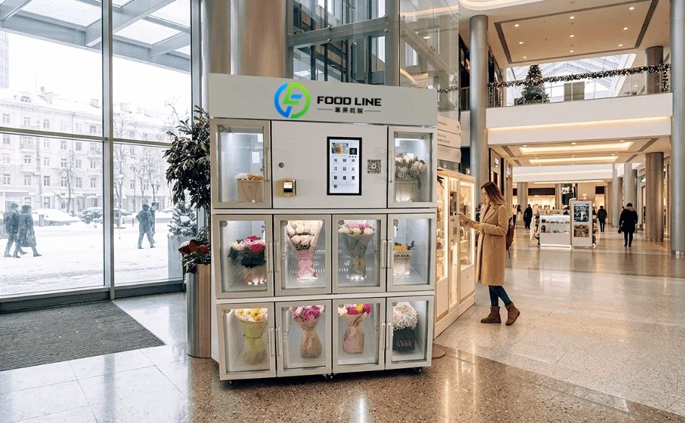 flower vending machine for sale at the mall