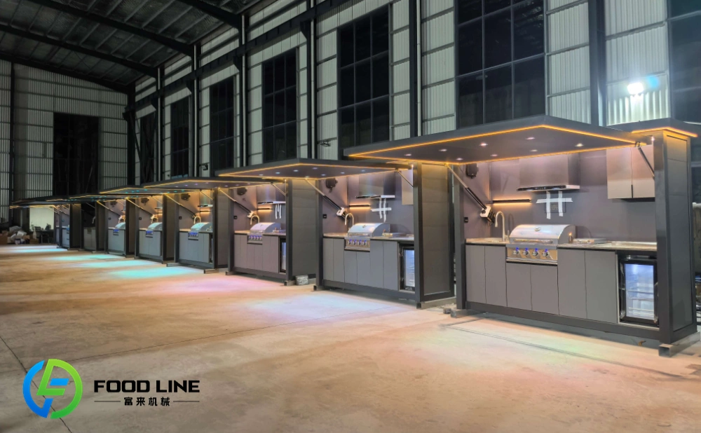 garden kitchen pods factory manufacturing