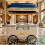 ice cream trolley cart for luxury hotel events
