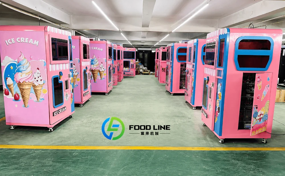 ice cream vending machine for sale in factory