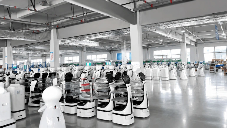 modern robotic products manufacturing facility
