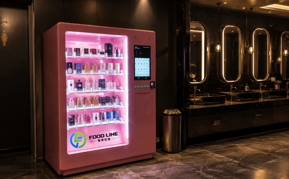 perfume vending machine in the night club