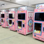 5 Automated Ice Cream Vending Machines Exported to USA Mall Cinema soft serve ice cream machine factory manufacturing