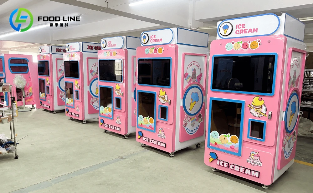 soft serve ice cream machine factory manufacturing