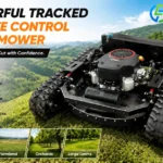 Powerful Tracked Remote Control Lawn Mower for Slopes and Farmland tracked remote control lawn mower for sale