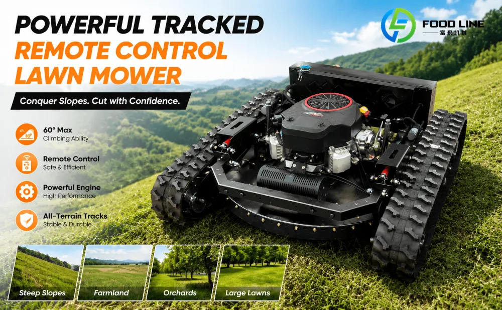 tracked remote control lawn mower for sale