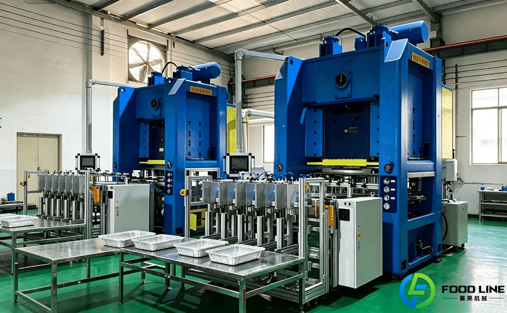 aluminum foil container machine factory manufacturing