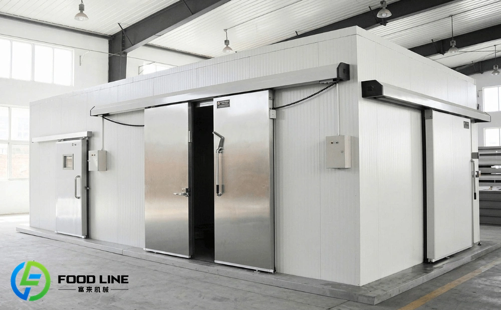 commercial walk in blast freezer room