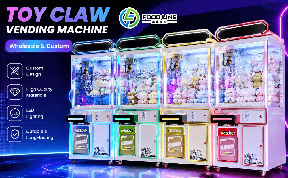 custom toy claw vending machine wholesaler