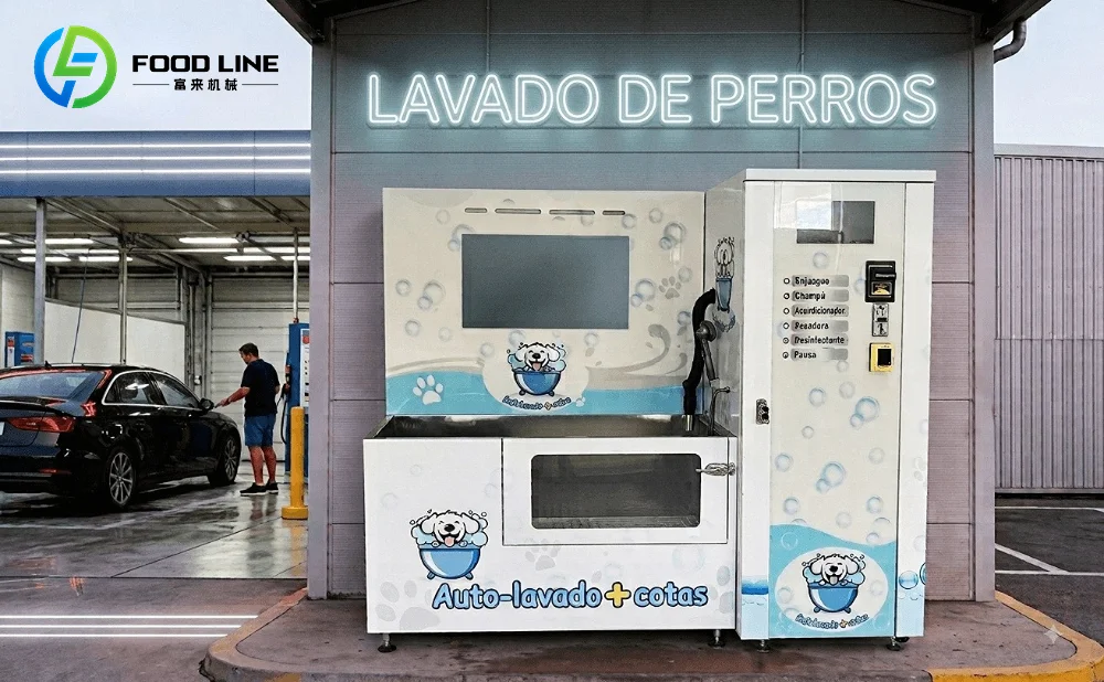 dog washing machine at the car wash