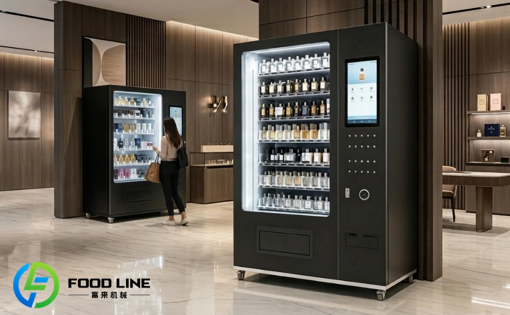 fragrance vending machine for beauty retail