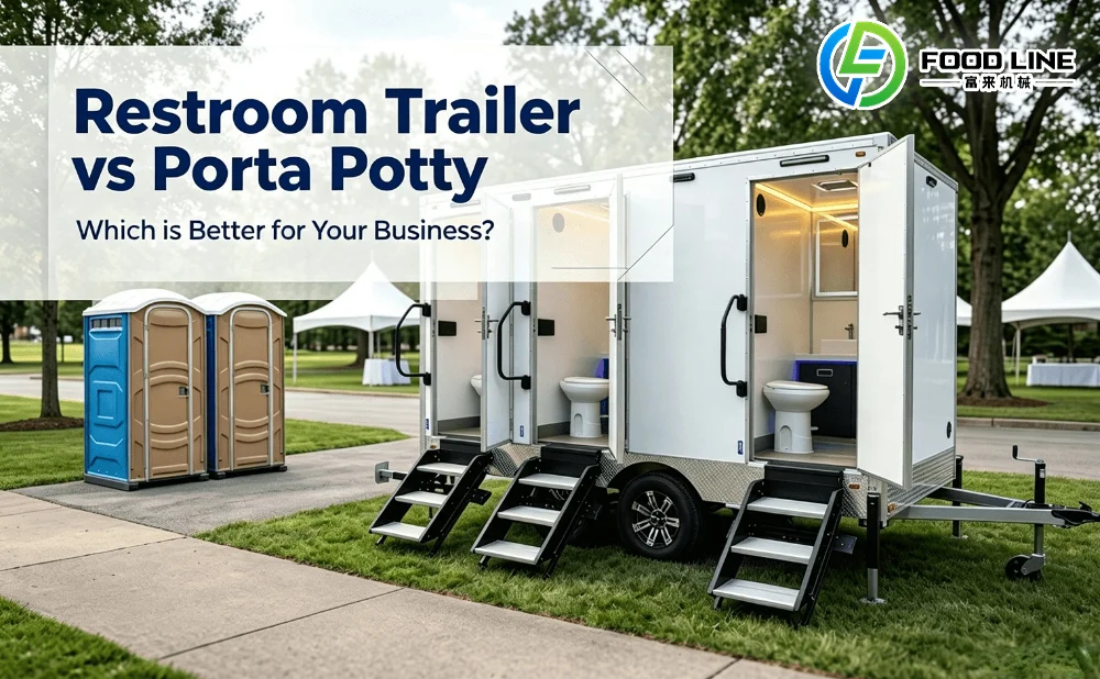 portable toilet trailer vs porta potty
