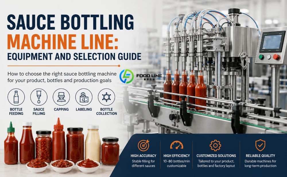 sauce bottling machine line selection guide
