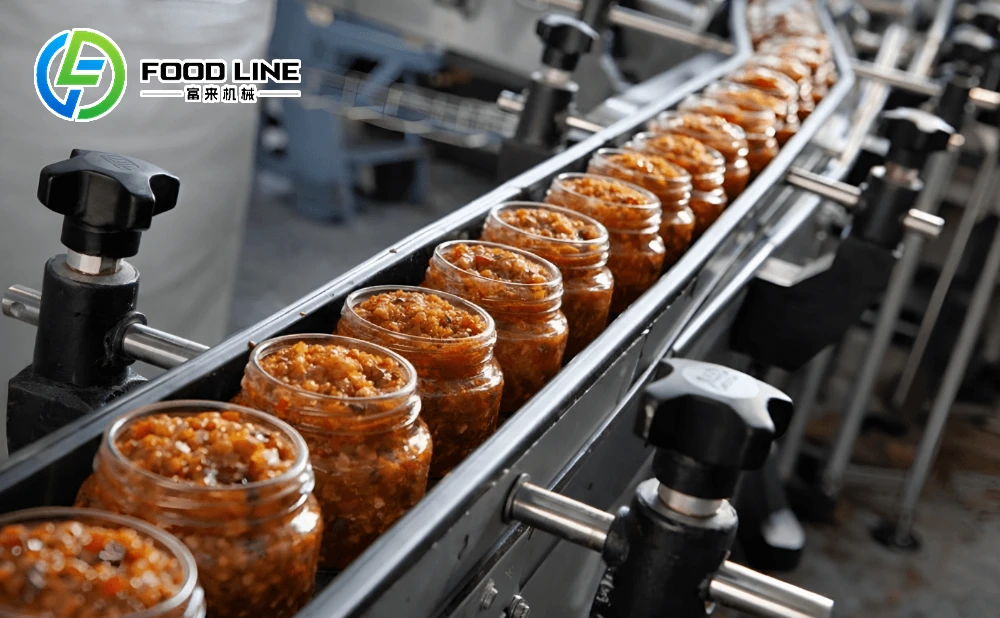 sauce filling machine line for Zacusca sauce production