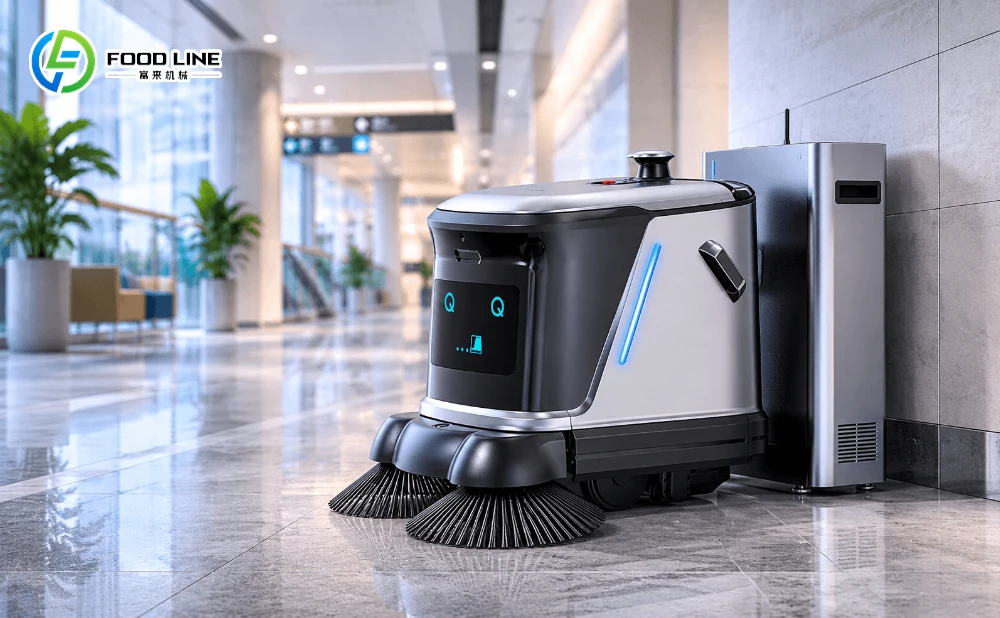 auto‑charging facility cleaning robot