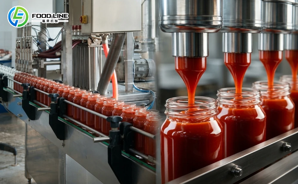 bottling line equipment for russian tomato sauce production