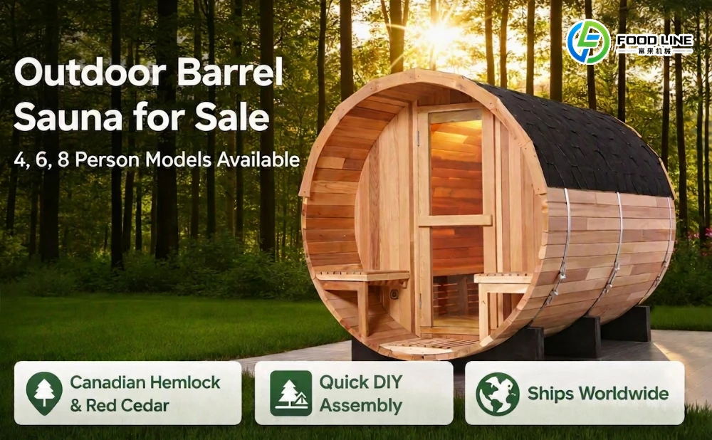 cedar outdoor barrel sauna for sale