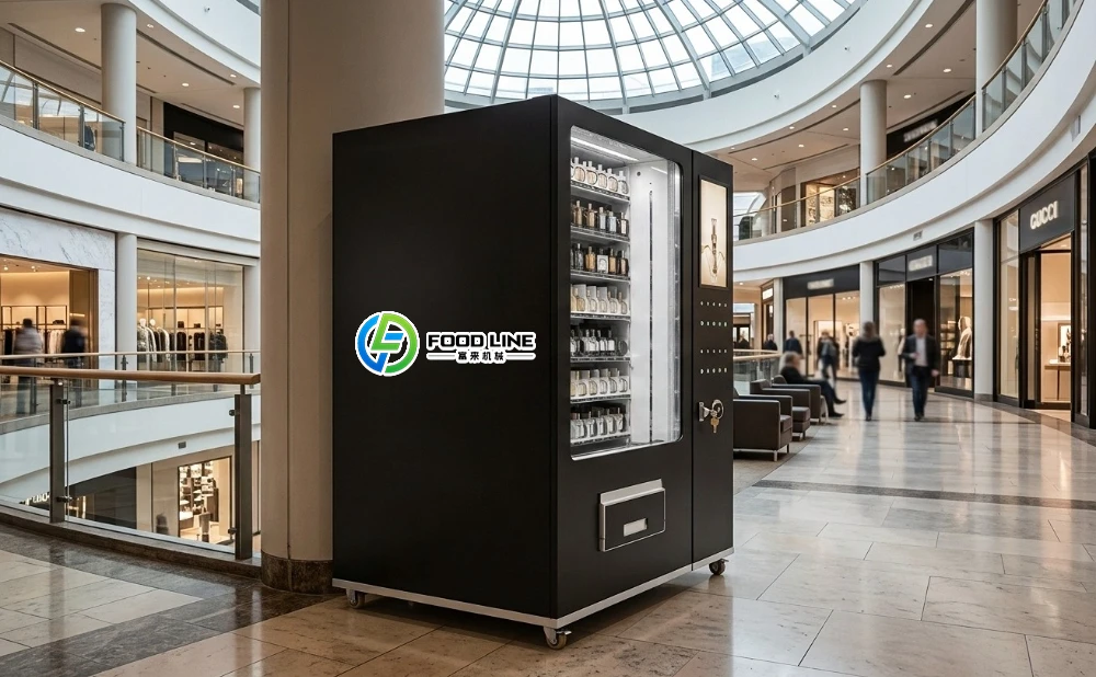 cologne vending machine at the premium mall