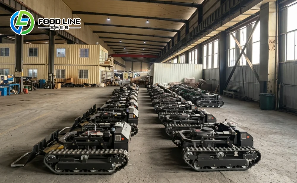 factory direct track remote control mower