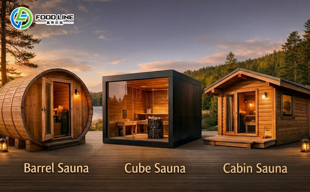 modern outdoor sauna kits types